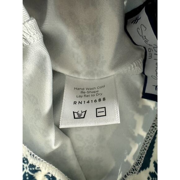 NWT SweetHoney Dreamer Pajama Set Blue Cream Sleigh Ride Fair Isle Pants Baby 6M - Picture 8 of 8